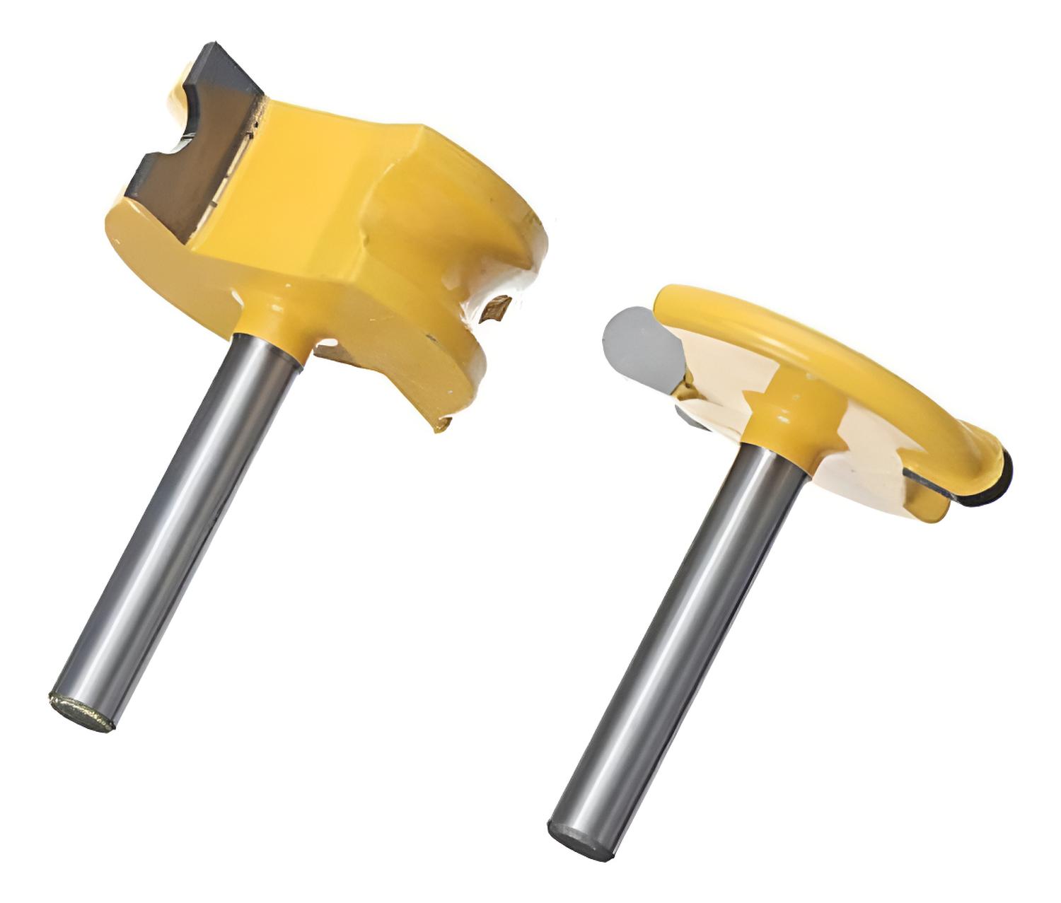 Genérica - Set Fresas Ranuradoras 1/4 Broca Router, Tinajas, Puertas