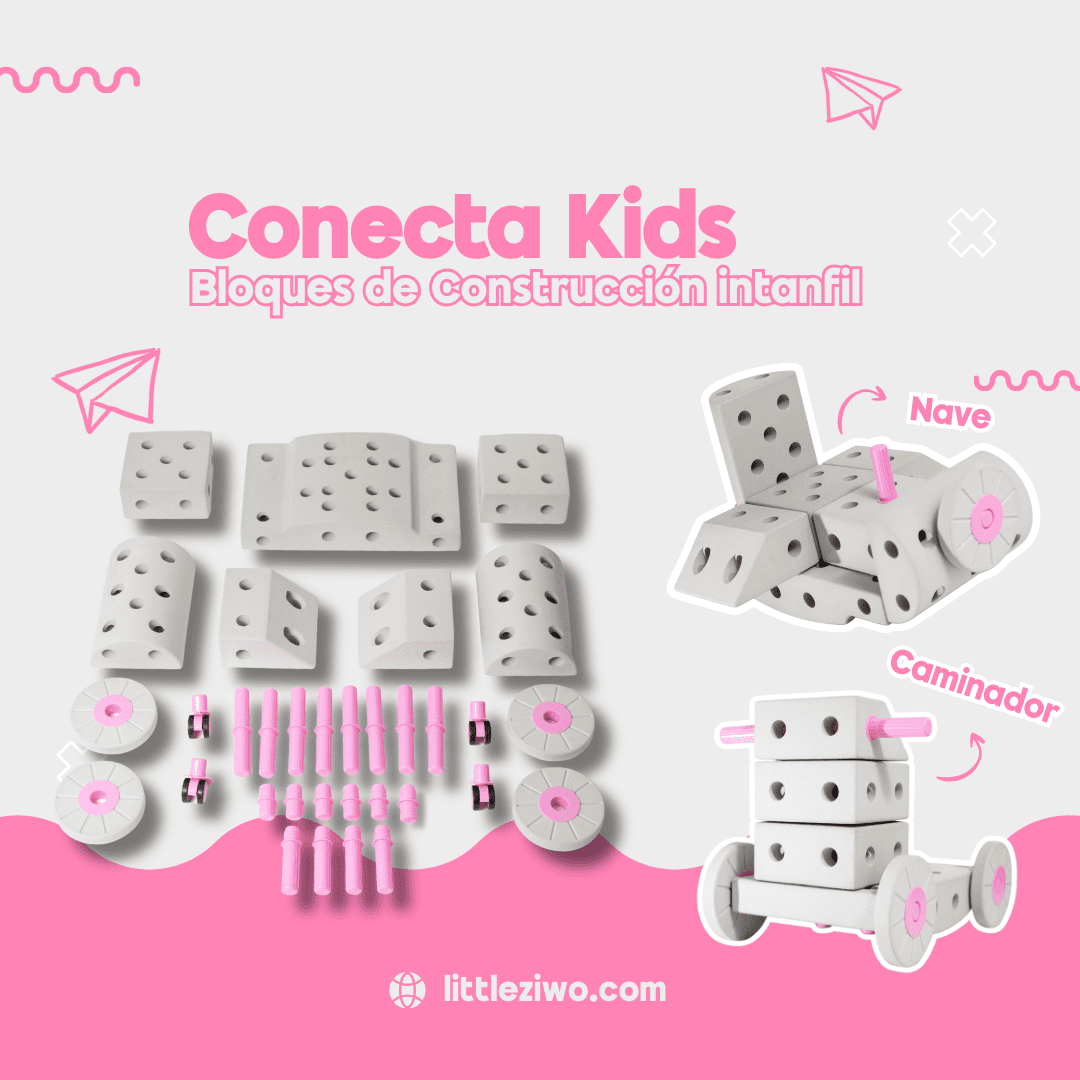 Ziwo - Conecta Kids - Set De Bloques De Construcción Infantil