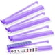 thumbnail image 1 of Set de 4 soportes para mahjong czzwak de acrílico con empujadores, color morado, 1 of 7