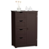 Armario De Baño Costway Con 4 Cajones Y Estante