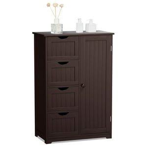 Armario De Baño Costway Con 4 Cajones Y Estante