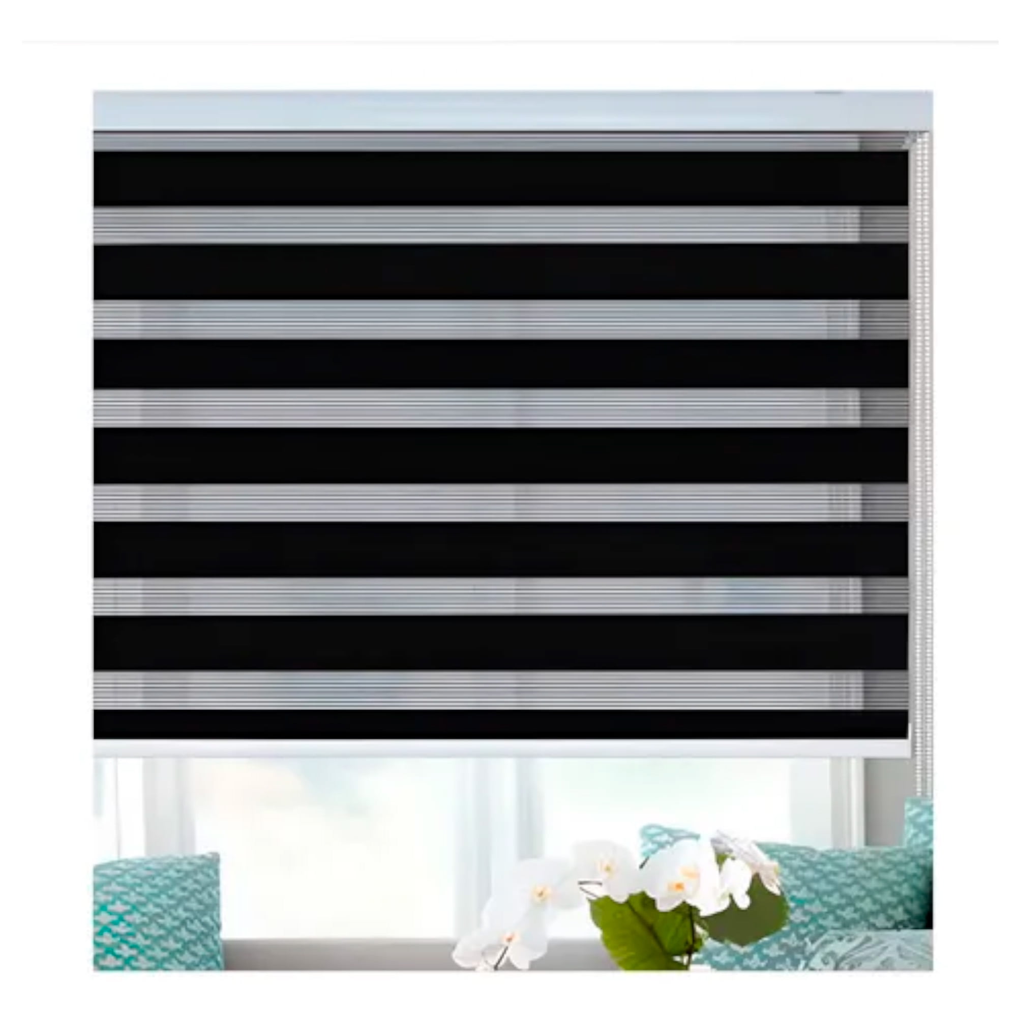 Beiti - Cortina Roller Duo Zebra Día Y Noche 200 X 200 Cm