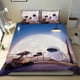thumbnail image 1 of Wall E Conjunto de sábanas temático, trío de piezas, cómodo y amigable con la piel, diseño único, regalo de decoración para el hogar para familiares, amigos y fans,140cm *210cm, 1 of 6