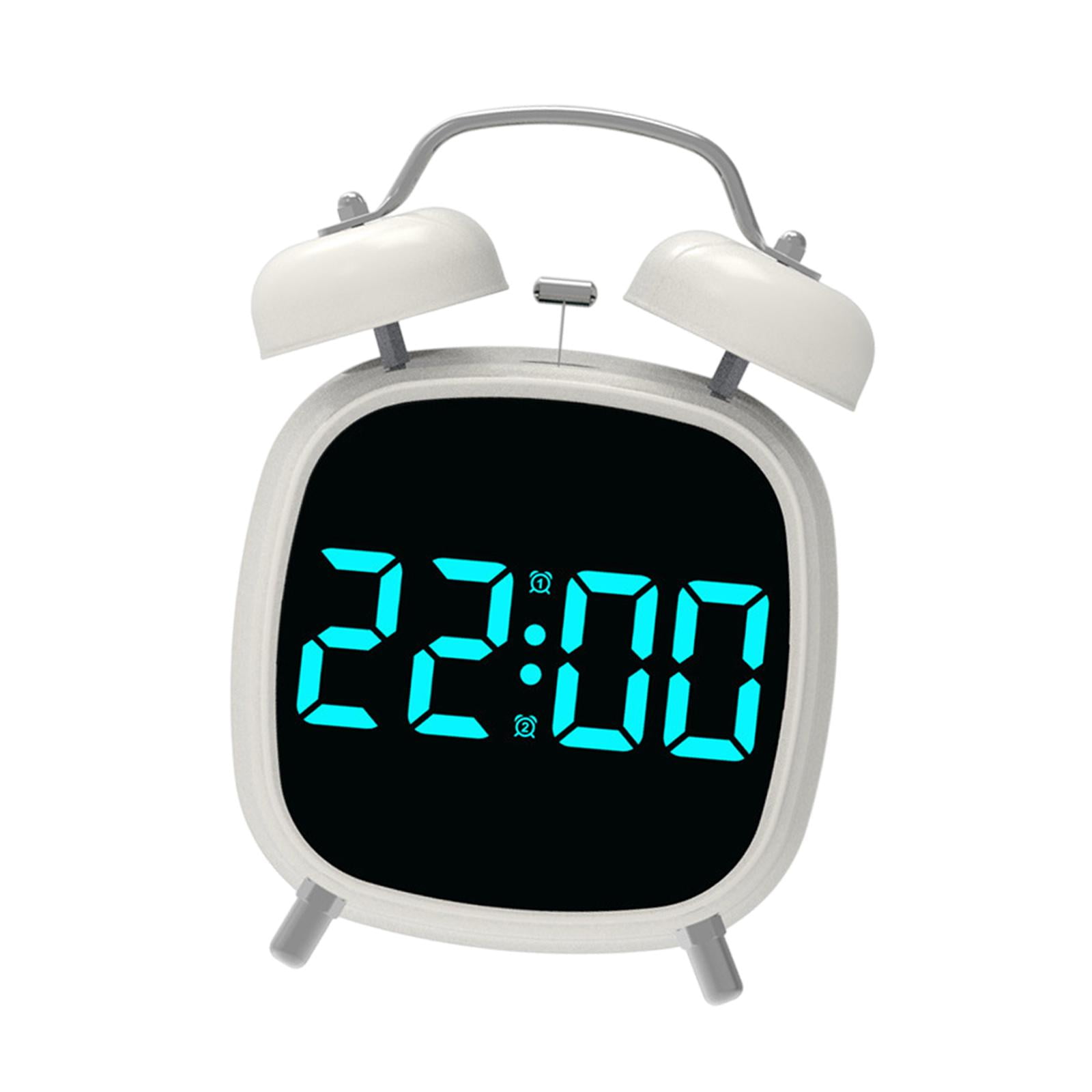 Bothyi - Reloj Despertador Digital Electrónico Led De Sobremesa Para Oficina Y Dormitorio, Color Azul