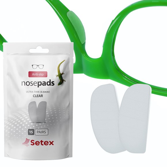 Almohadillas nasales para gafas Setex Gecko Grip ultrafinas de 0,6 mm x 15