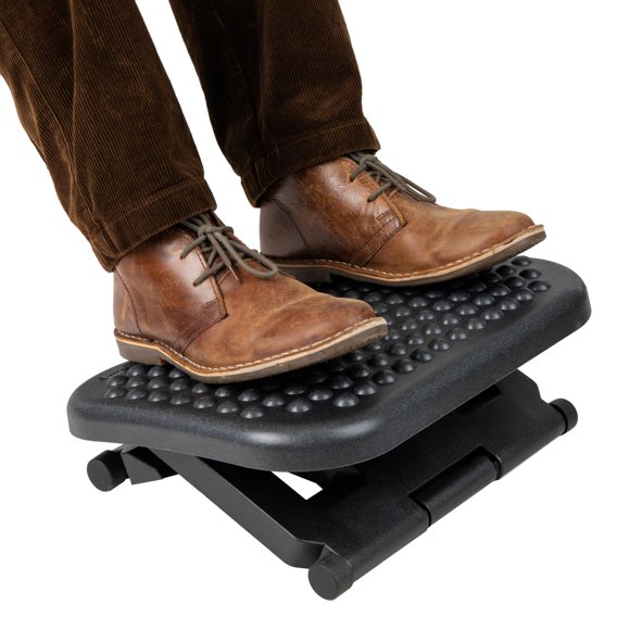 Foot Rest Mind Reader, ergonómico, ajustable en altura, negro