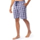 thumbnail image 5 of Pantalones cortos para dormir IZOD, corte relajado, estampado de popelina azul y rosa a cuadros, 5 of 5