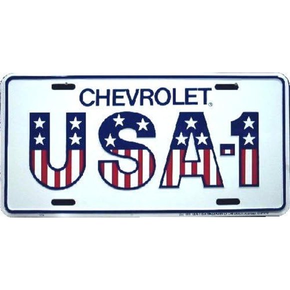 Placa metálica Hangtime Chevrolet USA1 6 x 12