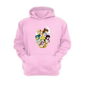 Genérico - Polerón Canguro Sailor Moon Rosa Talla Xs Unisex