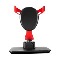 Magideal - Steps Counter Desk Walking Quick Earning Phone Stand Holder Para Teléfonos Inteligentes , Carga Roja