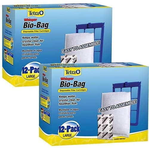 Cartuchos de Filtro Tetra Whisper Bio-Bag Paquete de 12 Grandes