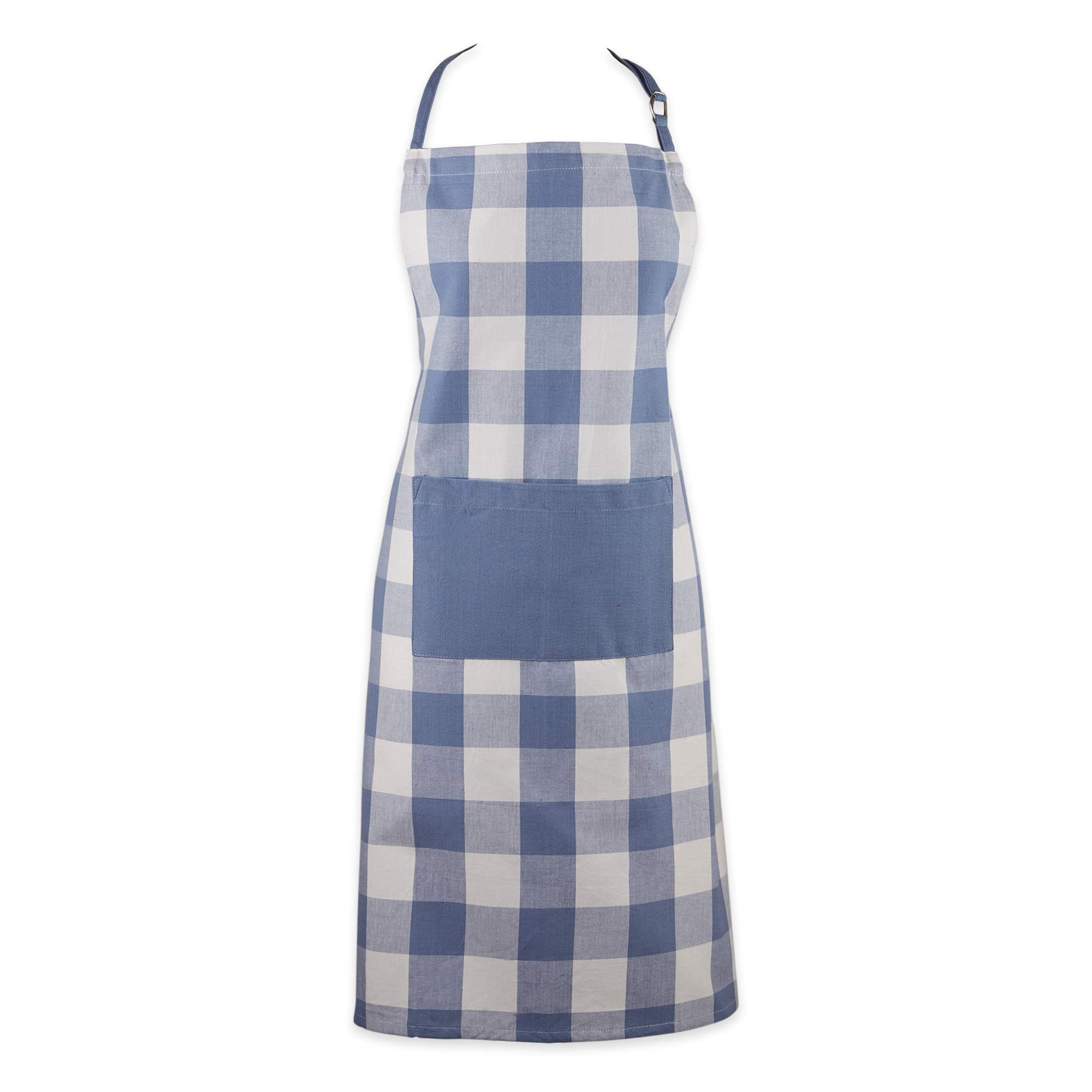 Delantal Dii Buffalo Check Classic Farmhouse Azul Stonewash