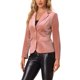 thumbnail image 4 of INSPIRE CHIC Chaqueta de Terciopelo Vintage para Mujer Regreso a Clases para Maestras Blazer con Solapa de Muesca Botón Frontal Chaqueta para el Trabajo L Rosa, 4 of 6