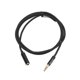 thumbnail image 1 of cable de extensión para auriculares 3.5mm jack macho a hembra cable aux negro 1 m, 1 of 5