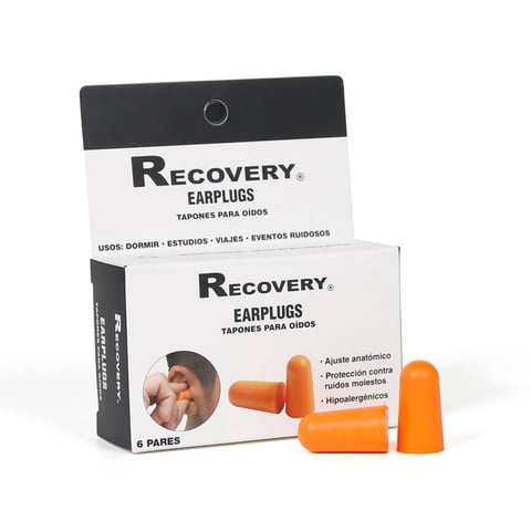 Tapones Para Oidos Recovery - Protección Ruidos Molestos 12U