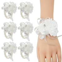 Xusx111 - Conjunto De 6, Rosa Muñeca De Boda Para Dama De Honor Novia Niña Mujeres, Falsa Muñeca Flor Para La Madre De La Novia, Mano Artificial Flor Para El Aniversario De Regreso A Casa