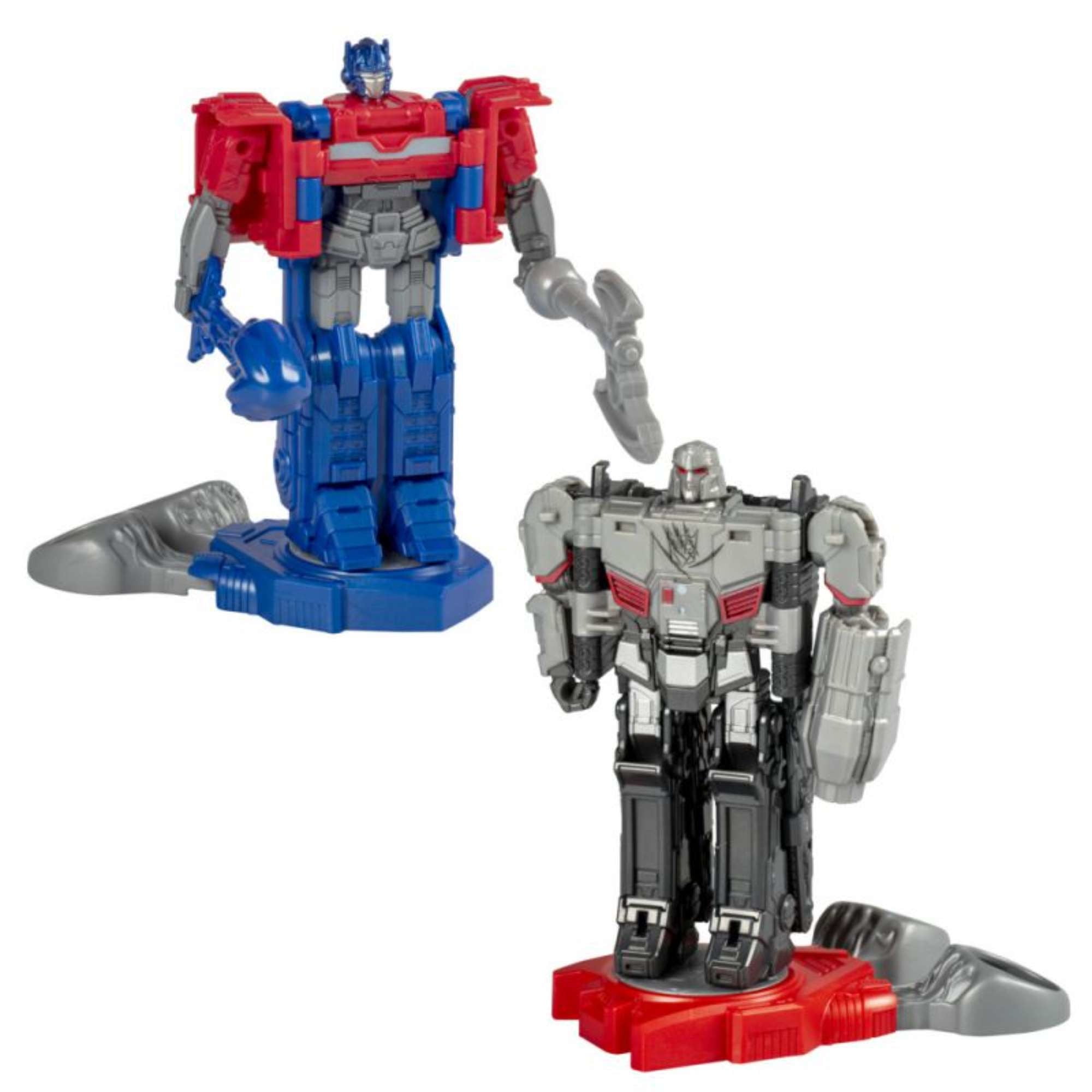Transformers - Figura De Acción One Robot Battlers Optimus Prime (Orien Pax) Y Megatron (D-16).