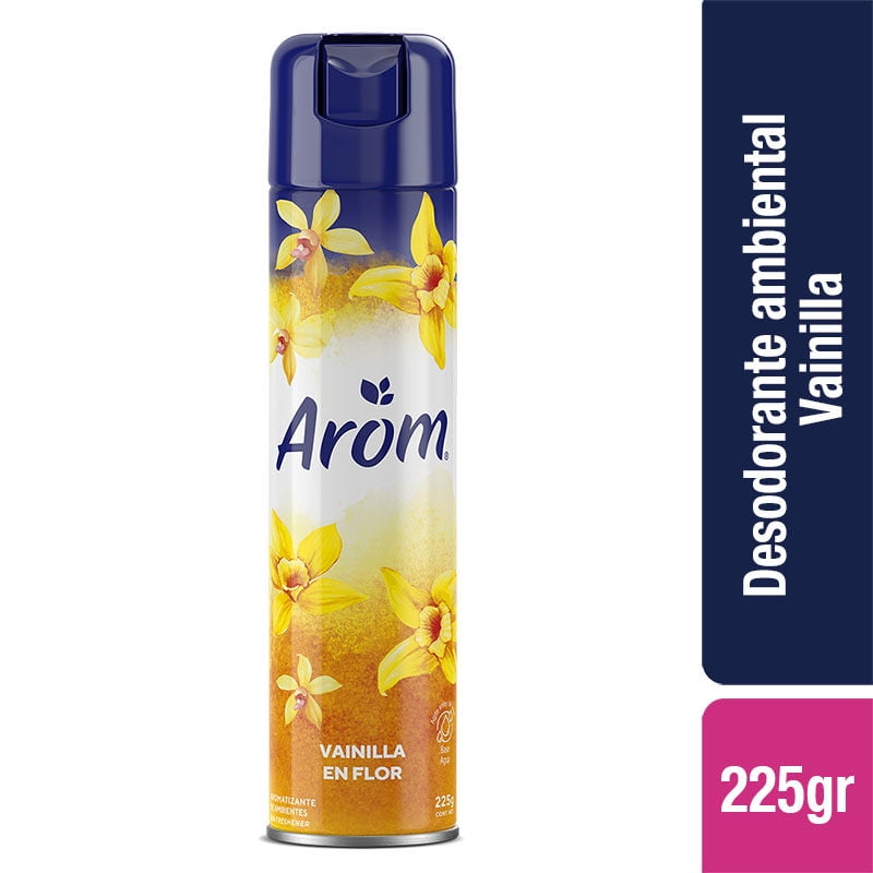 Desodorante Ambiental Aerosol Vainilla En Flor Lata 225 g Arom