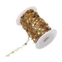 Bothyi - Cadenas De Eslabones De Estrella De Acero Inoxidable Para Componentes De Fabricación De Joyas, Manualidades Diy Aureate