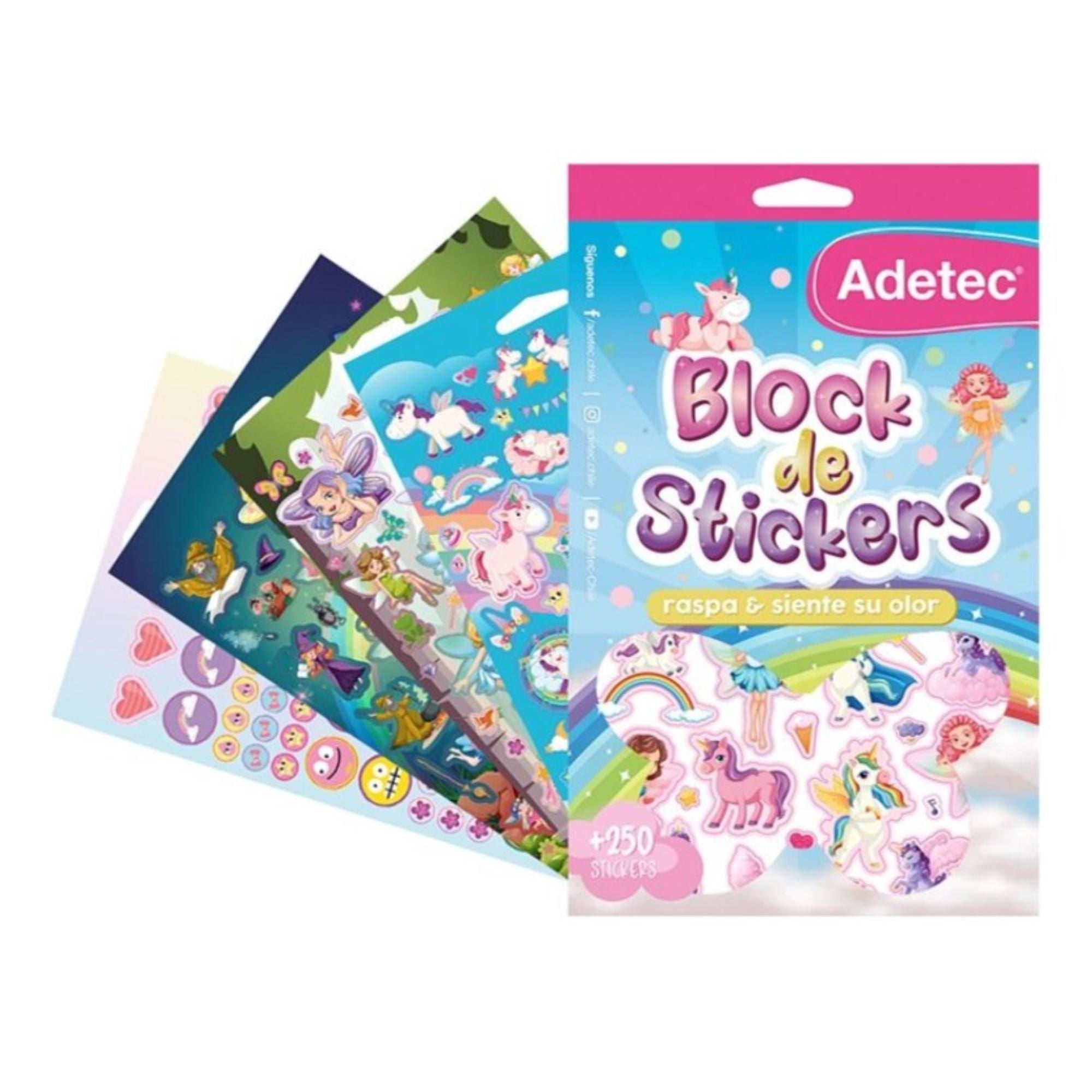 Block Stickers Hadas Con Aroma Adetec