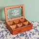 thumbnail image 4 of Caja de madera para guardar joyas, joyero, cofre del tesoro, 24 x 15 x 7 cm, 4 of 7