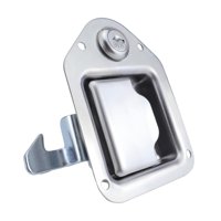 Magideal - Pestillo De Manija De Caja De Herramientas De Remolque De Acero Inoxidable Con Cerradura, Pestillo De Caja De Herramientas, Cerradura De Paleta Con 2