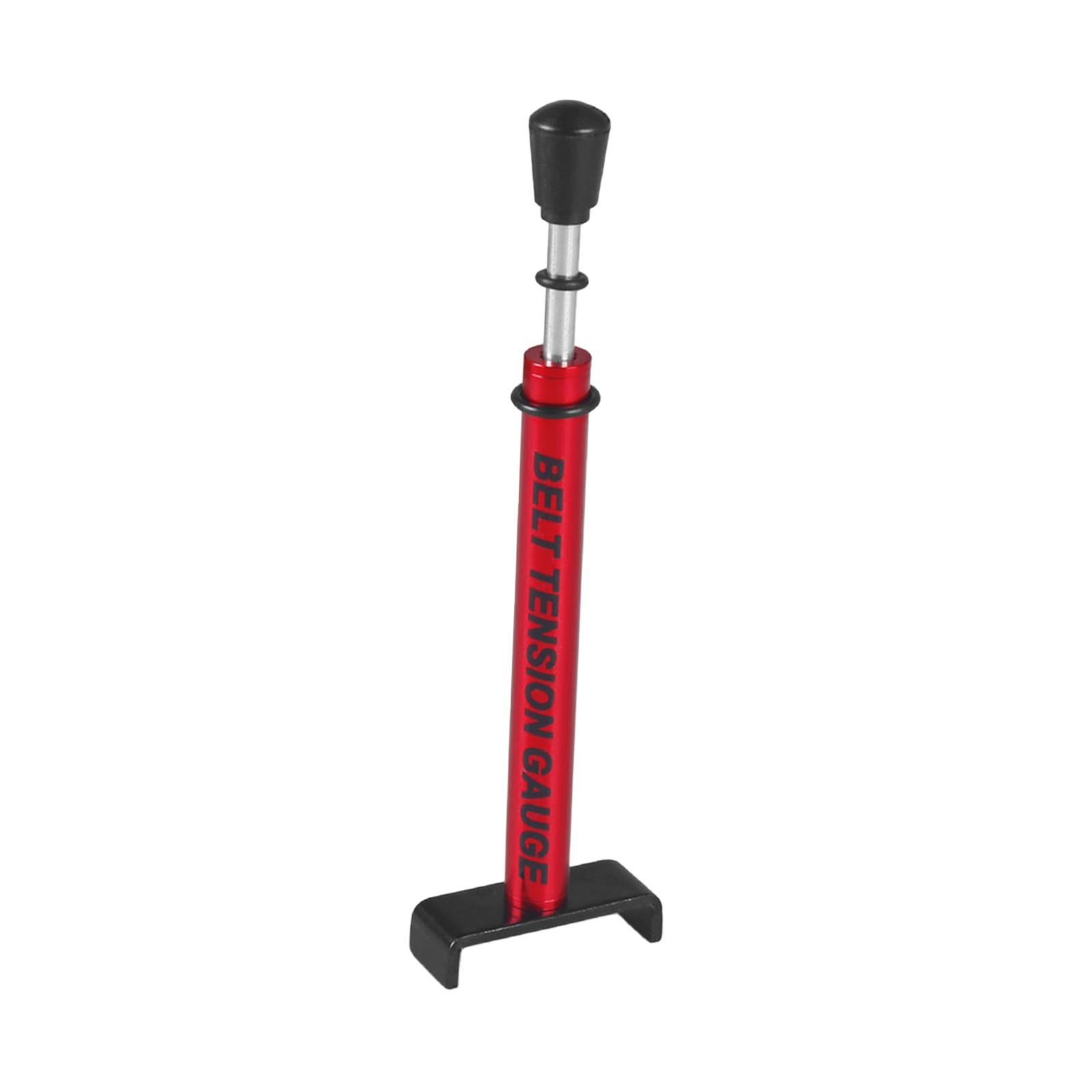 Magideal - Medidor De Tensión De Correa De Motocicleta Genérico Herramienta De Tensión De Correa Precisa Ajustable Con Rojo