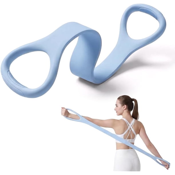 Banda resistencia figura 8 hombre mujer 9 kg silicona polea gimnasio portátil hogar