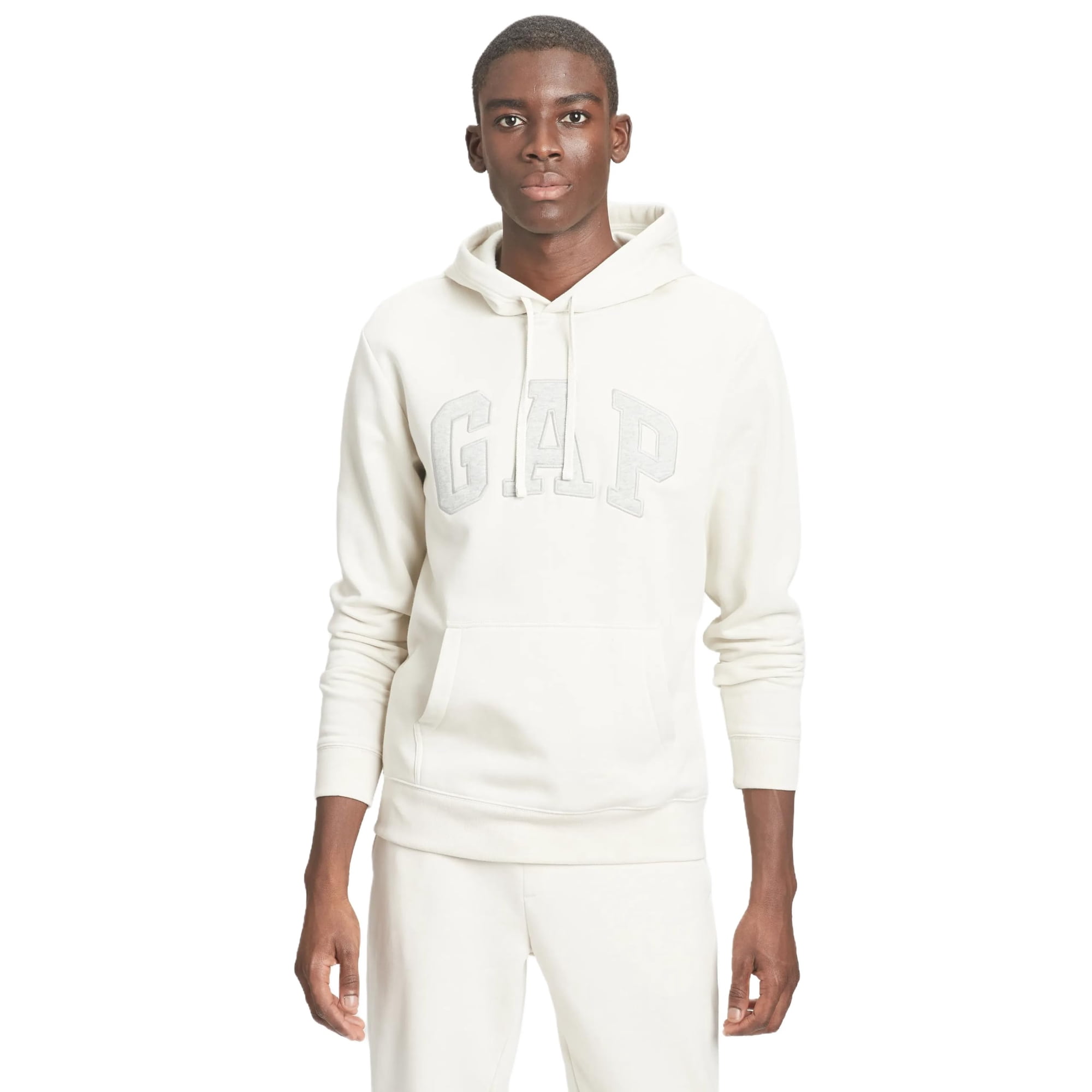 Sudadera Con Capucha Gap Para Hombre Con El Logotipo Heritage Sin Blanquear, Color Blanco, Xxl