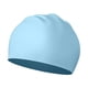 thumbnail image 4 of Gorro De Natación De Silicona Para Cabello Rizado, Corto, Medio Y Largo, Para Hombre Y Mujer, Color Azul Playa., 4 of 5