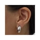 thumbnail image 2 of Aros Argollas Con Grabado Acero Color Plateado, 2 of 2