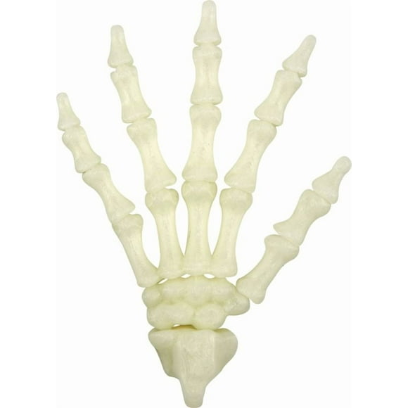 Mano de esqueleto fluorescente terrorifica con practico gancho - Wild+Cool