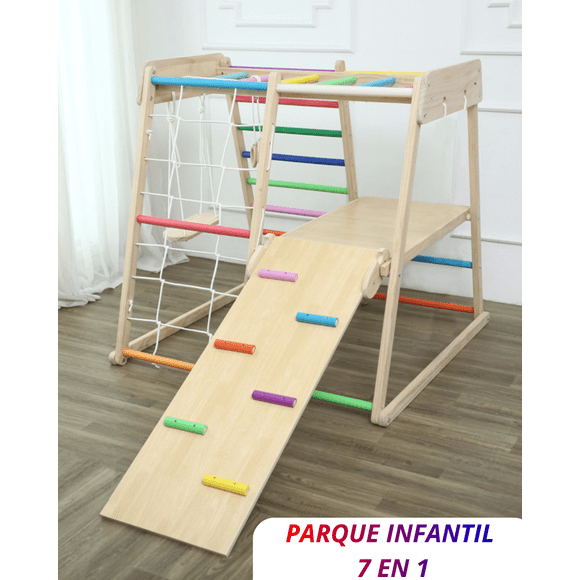 Parque De Escalada Montessori Juego Infantil 7 En 1 Niños