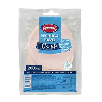 Pechuga De Pavo Cocida 200 G Sopraval