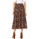 thumbnail image 3 of INSPIRE CHIC Falda Floral de Mujer con Volantes en Capas de Chifón A-Line Maxi Falda Negro Rojo 3XL, 3 of 8