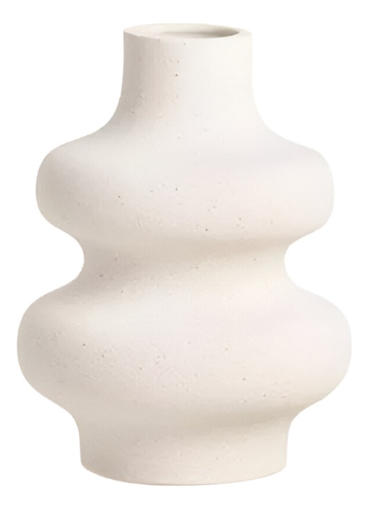 Genérico - Jarrón Ondulado Moderno Flores Minimalista 15Cm Jhn