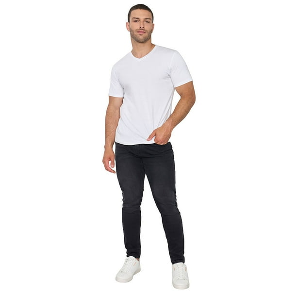 Jeans Hombre Skinny Negro Corona
