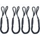 thumbnail image 1 of Cuerda de amarre Bungee Dock Line, 120 cm, color negro, paquete de 4, 1 of 7