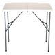 thumbnail image 3 of Mesa Plegable 122x60x74 cm Blanca Tipo Maleta con Asa para Eventos y Camping, 3 of 4