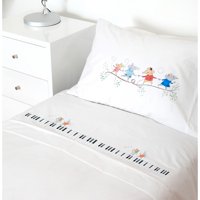 Tuyo Print - Juego De Sábanas 1,5 Pl Músicos