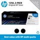 thumbnail image 2 of Cartuchos de tóner HP 125A negros (paquete de 2) para Color LaserJet, 2 of 9