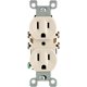 thumbnail image 3 of Luz Leviton, 15 amperios, 125 V, dúplex, para uso residencial, color almendra, 3 of 3