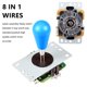 thumbnail image 2 of Kit de botones Arcade Joystick LED Fosiya, estilo ovalado, elipse, 2 of 7