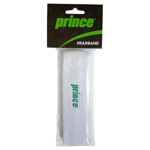 Cintillo Prince Blanco Logo Verde Tenis Padel