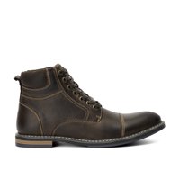 Botín Cuero Hombre Ambros Café Oscuro Zameta