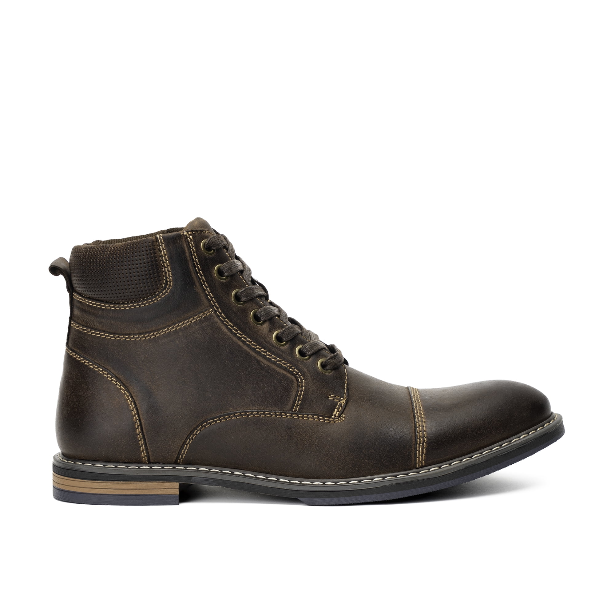 Botín Cuero Hombre Ambros Café Oscuro Zameta