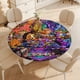 thumbnail image 4 of Los Casagrandes (película)-theme Fitted Round Tablecloths Elastic Edged Table Covers Waterproof Table Cloth for Kitchen Holiday Party Tables Decor 120cm, 4 of 6