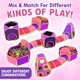 thumbnail image 4 of Tienda de campaña Playz Kids Princess, piscina de bolas, túnel y diana, 4 of 9