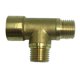 thumbnail image 2 of 1/4 '' T de 3 vías Rosca de latón Conector de tubo de agua Adaptador Adaptador Piezas A, 2 of 5