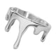 thumbnail image 1 of Anillo De Mujer Trendy Acero Inoxidable Charm Para Compromiso Aniversario Boda Color Acero Talla 7, 1 of 3